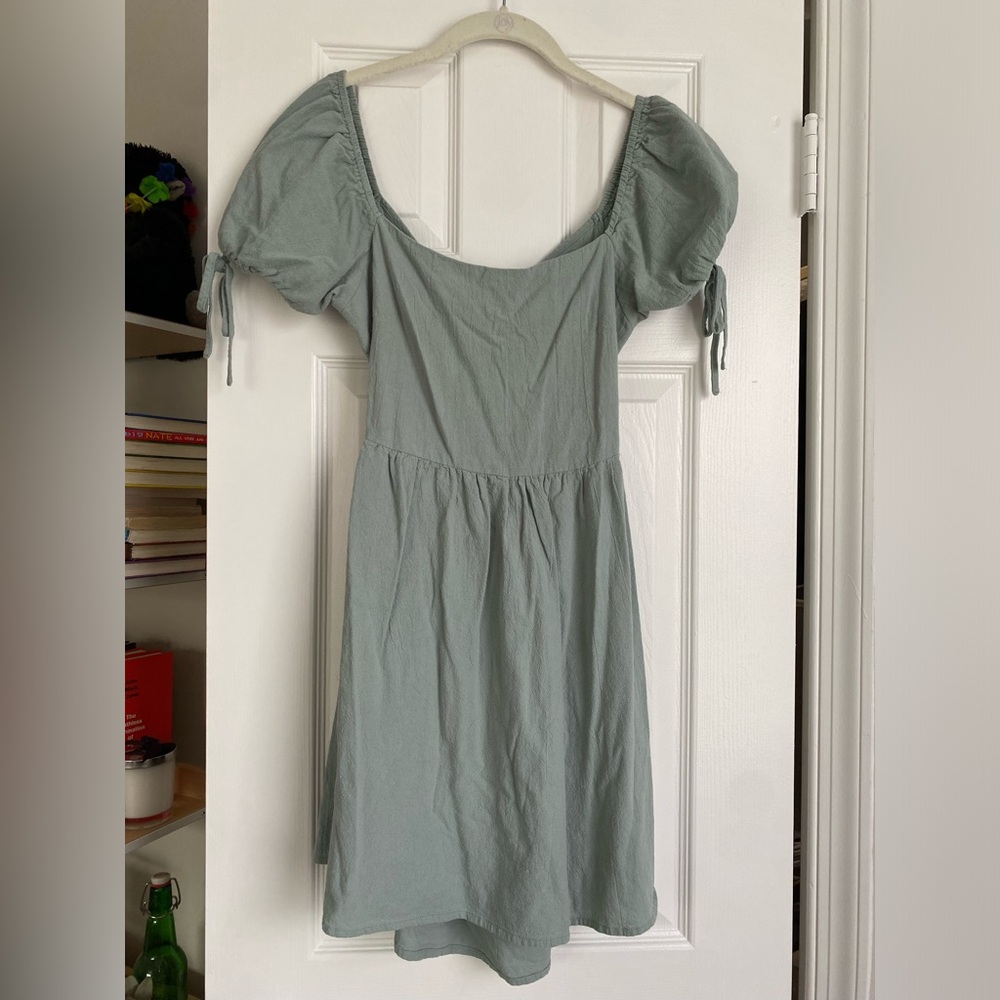 Green Dress with open back